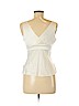 INC International Concepts 100% Silk Ivory Sleeveless Silk Top Size 6 (petite) - photo 2