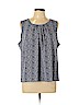 Christopher & Banks Blue Sleeveless Blouse Size XL (petite) - photo 1