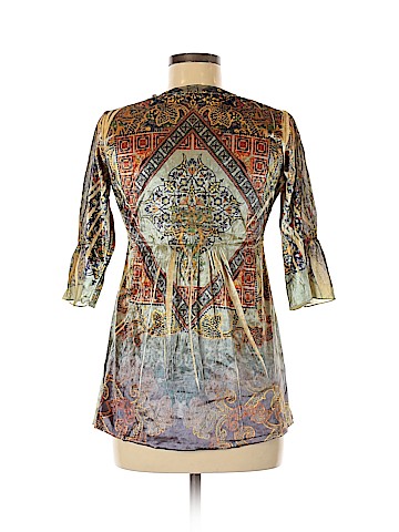 Live and Let Live 3/4 Sleeve Blouse (view 2)