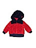 Baby Gap 100% Polyester Color Block Red Fleece Jacket Size 12-18 mo - photo 1