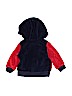 Baby Gap 100% Polyester Color Block Red Fleece Jacket Size 12-18 mo - photo 2