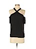 Ann Taylor LOFT 100% Polyester Black Short Sleeve Blouse Size S (petite) - photo 1