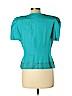 Donna Morgan Blue Short Sleeve Blouse Size 12 (petite) - photo 2