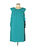 Vince Camuto 100% Polyester Teal Casual Dress Size 8 - photo 1
