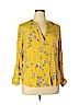 F&F Clothing 100% Rayon Yellow Long Sleeve Blouse Size 14 - photo 1