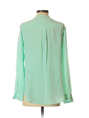 Equipment Long Sleeve Silk Top (view 2)