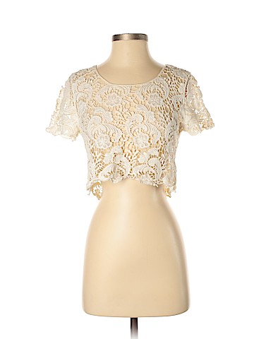 Charlotte Russe Short Sleeve Blouse (view 1)