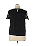 Worthington 100% Polyester Black Short Sleeve Blouse Size XL (petite) - photo 2