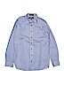 Nordstrom 100% Polyester Print Blue Long Sleeve Button-Down Shirt Size 16 - photo 1