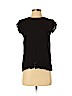 Ann Taylor LOFT 100% Rayon Black Short Sleeve Blouse Size S (petite) - photo 1