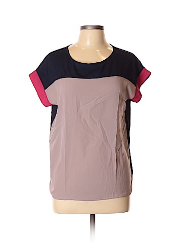 Aqua Short Sleeve Blouse (view 1)