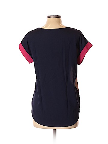 Aqua Short Sleeve Blouse (view 2)