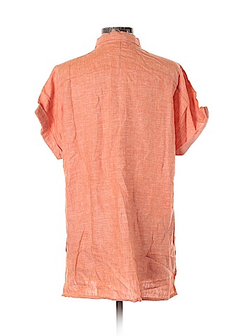 Jessica London Short Sleeve Button-Down Shirt (view 2)