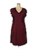 Sejour Burgundy Casual Dress Size 18 - photo 1