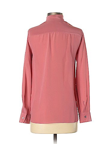 Iris & Ink Long Sleeve Silk Top (view 2)