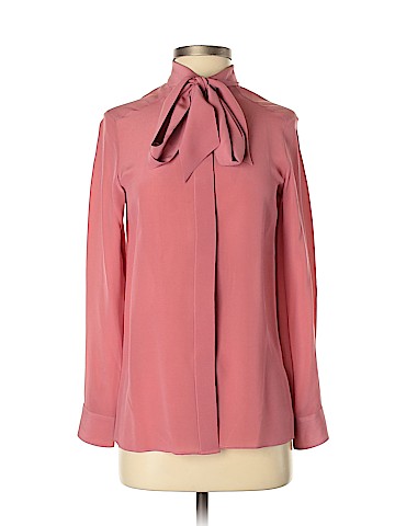 Iris & Ink Long Sleeve Silk Top (view 1)