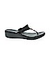 Crocs Solid Black Flip Flops Size 8 (wide) - photo 1