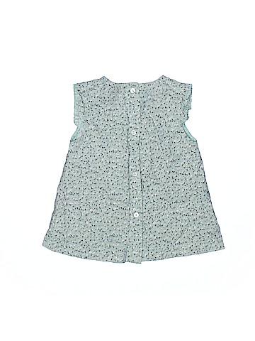 Little Cocoon Sleeveless Button-Down Shirt (view 2)