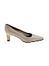 Etienne Aigner 100% Leather Tan Heels Size 10 - photo 1