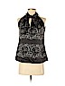Banana Republic 100% Polyester Black Sleeveless Blouse Size XS (petite) - photo 1