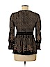 Nanette Lepore 100% Silk Brown 3/4 Sleeve Silk Top Size 8 - photo 2