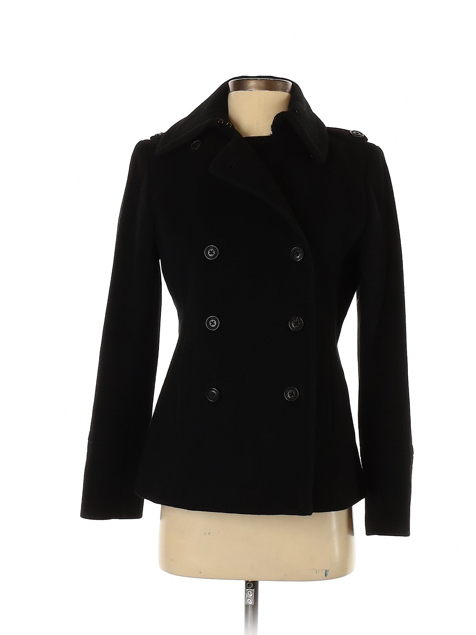 J.Crew Women Black Wool Coat S | eBay