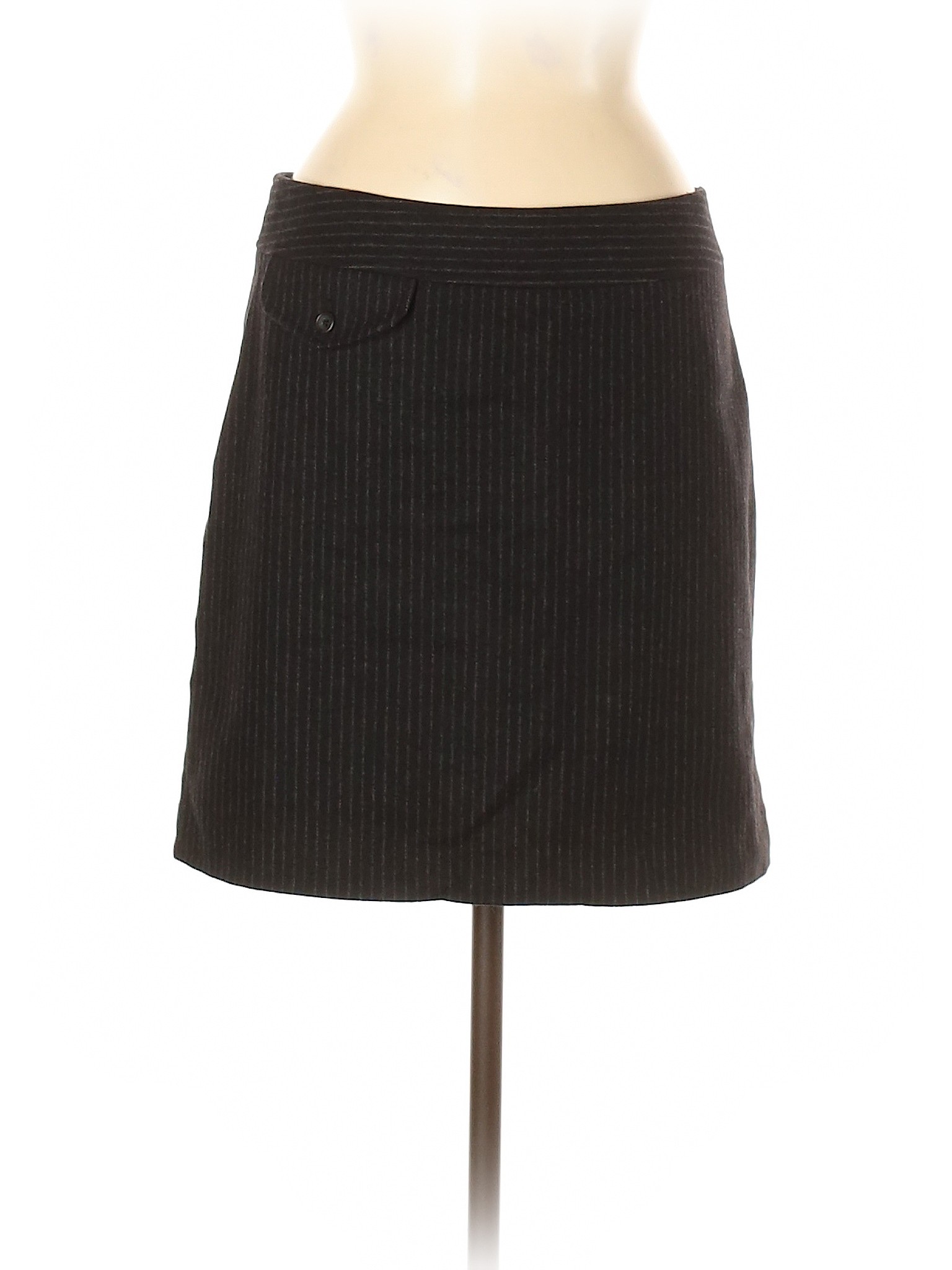 Banana Republic Women Black Wool Skirt 6 | eBay