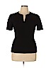 BOSS by HUGO BOSS Black Short Sleeve Top Size 10 - photo 1