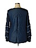 Jane and Delancey 100% Lyocell Blue Long Sleeve Blouse Size XL - photo 2