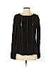 Gap 100% Rayon Black Long Sleeve Blouse Size S - photo 1