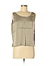 Eileen Fisher 100% Silk Tan Sleeveless Silk Top Size M - photo 1