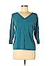 Chico's Teal Pullover Sweater Size Lg (2) - photo 1