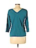 Chico's Teal Pullover Sweater Size Lg (2) - photo 2