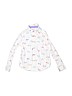 Cat & Jack 100% Cotton Print White Long Sleeve Button-Down Shirt Size 6 - 6X - photo 1