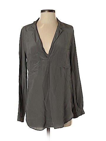 Calypso St. Barth Long Sleeve Silk Top (view 1)