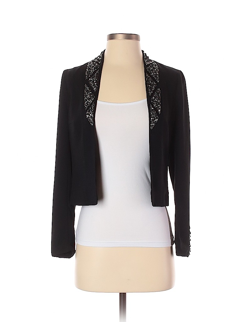 H&M 100% Polyester Black Blazer Size 2 - photo 1