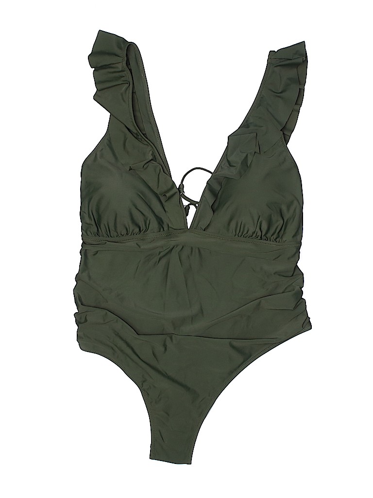 Cupshe Green One Piece Swimsuit Size 3X - photo 1