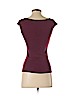 Theory 100% Cotton Burgundy Short Sleeve T-Shirt Size P (petite) - photo 2