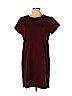 Cuyana Solid Burgundy Casual Dress Size L - photo 1