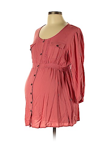 Rumor Has It! - Maternity 3/4 Sleeve Blouse (view 1)
