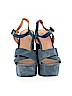 Wild Diva Blue Heels Size 7 1/2 - photo 2