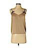 Moussy 100% Polyester Gold Sleeveless Blouse Size P (petite) - photo 1