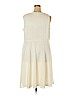 Slinky Brand 100% Polyester Ivory Casual Dress Size 2X - photo 2