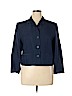 Danielle Martin Blue Silk Blazer Size 14 (petite) - photo 1