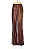 Cache 100% Leather Brown Leather Pants Size 4 - photo 1