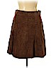 Hal Rubenstein 100% Leather Brown Leather Skirt Size 16 - photo 1