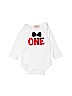 Samgami Baby 100% Cotton Graphic White Long Sleeve Onesie Size 90 cm / US 12-24 MO - photo 1