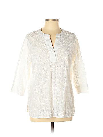 Lands' End 3/4 Sleeve Blouse (view 1)