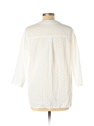 Lands' End 3/4 Sleeve Blouse (view 2)