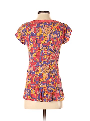 Marc by Marc Jacobs Short Sleeve Silk Top (view 2)